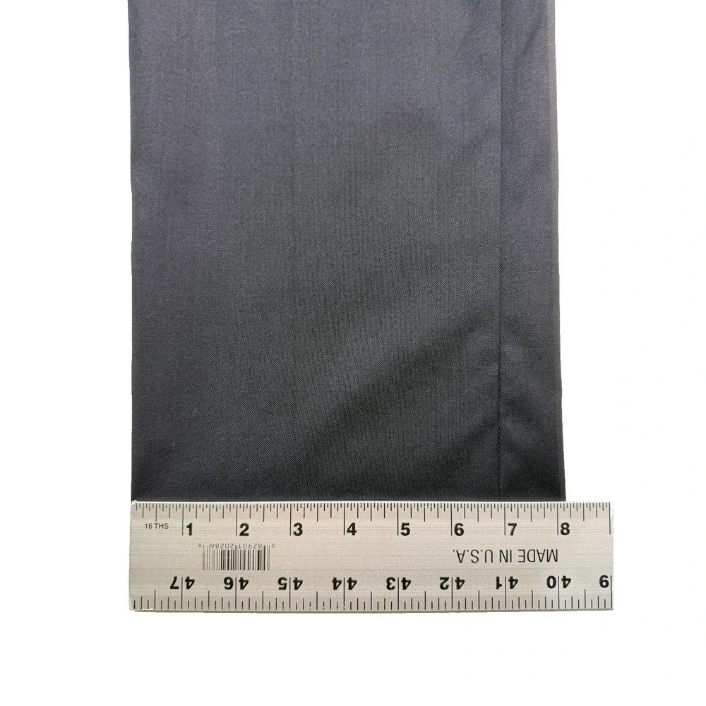 NEW Jos A Bank 35R Black Dress Suit Pants Trousers‎ Tailored Fit Flat Front Wool